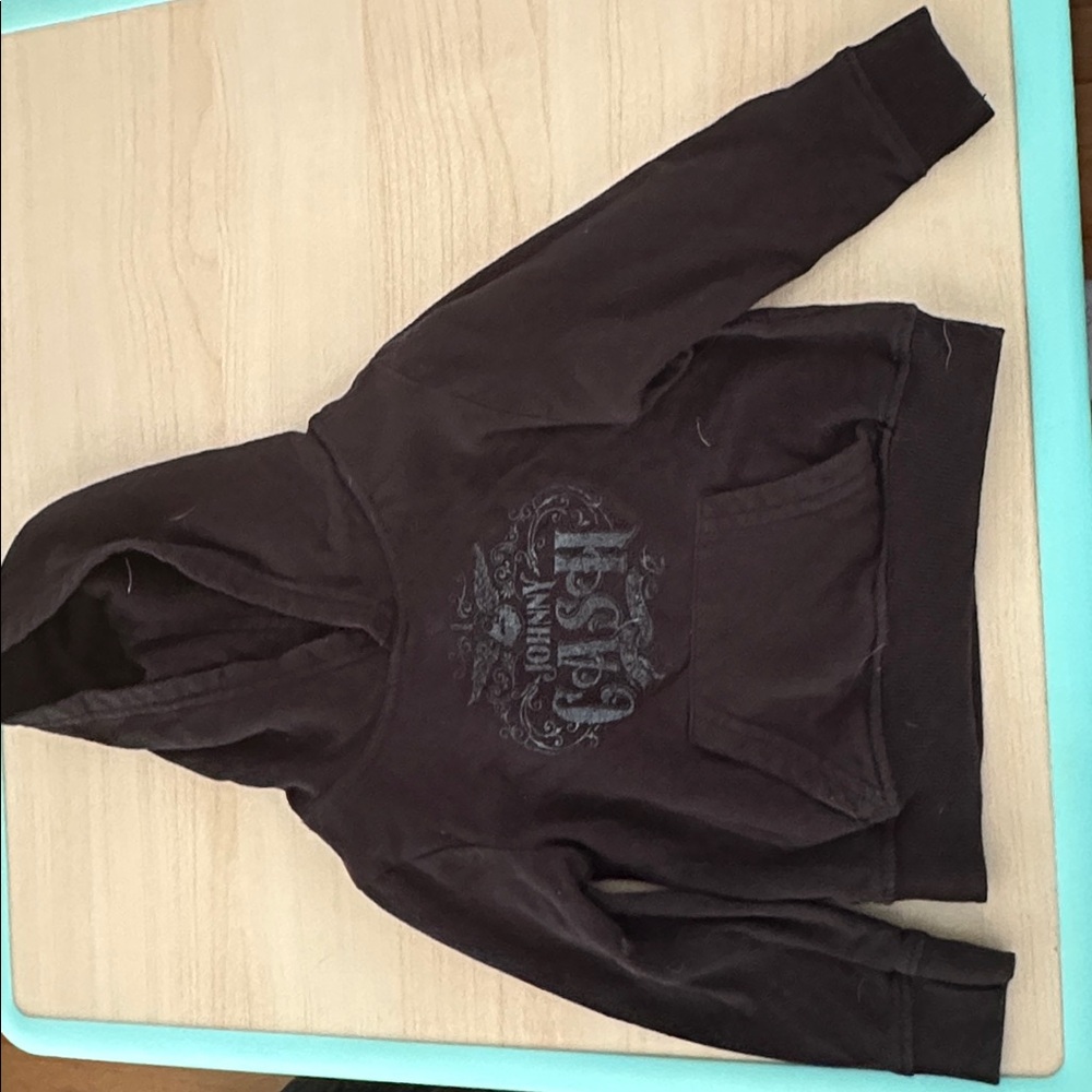 Black Hoodie with Graphic Print